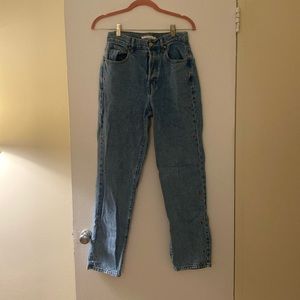 Dad Jean with cute flower detail!